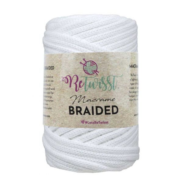 Retwisst Macrame Braided Cord 250G Cone Choice Of 8 Colours