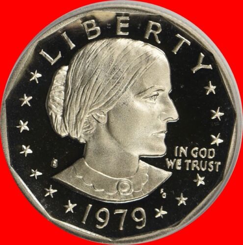 1979 S Susan B Anthony Type 1 Deep Cameo Gem Proof Filled S