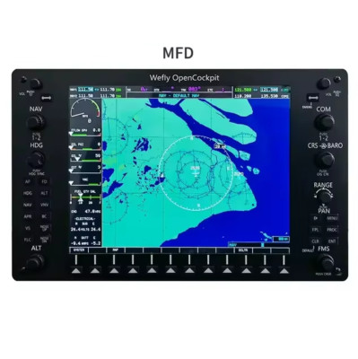 Flight Sim G1000 MFD Display + PFD + Audio Control Panel for Flight Simulation