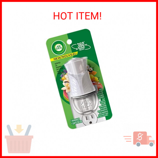 Warmer, White, 1 Count, Essential Oils, Air Freshen