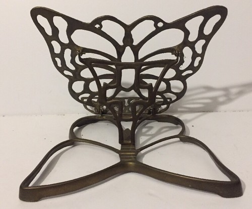 Fold-able Brass Butterfly Bookstand