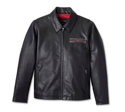 Harley Davidson Men's Black Eagle Motorbike Rider Genuine Cowhide Leather Jacket
