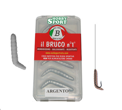 IL BRUCO n 1 COLORE ARGENTO ESCA PER PESCA TROTA  LAGHETTO