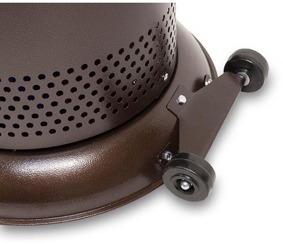 Hampton Bay Bronze Heat-Focusing Propane Gas Patio Heater Adjustable Thermostat