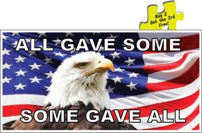 All Gave Some Some Gave All Eagle Flag Decal Sticker p296