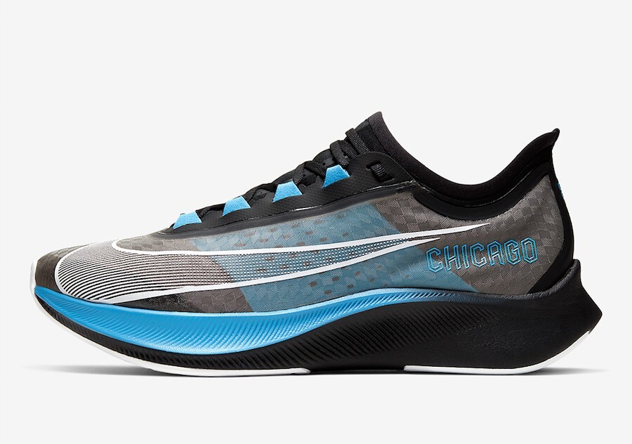 

Кроссовки Nike Zoom Fly 3 Chicago Marathon синие CT1114-001 мужские, размер 15, Синий, Nike Zoom Fly 3