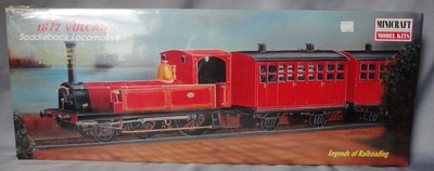 MINICRAFT MODEL KIT 11103 1872 VULCAN SADDLEBACK LOCOMOTIVE MISB