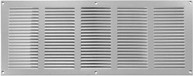 Metal Ventilation Grille Cover with Mosquito Net 500 x 200 mm/20 x 8 Inches Galv
