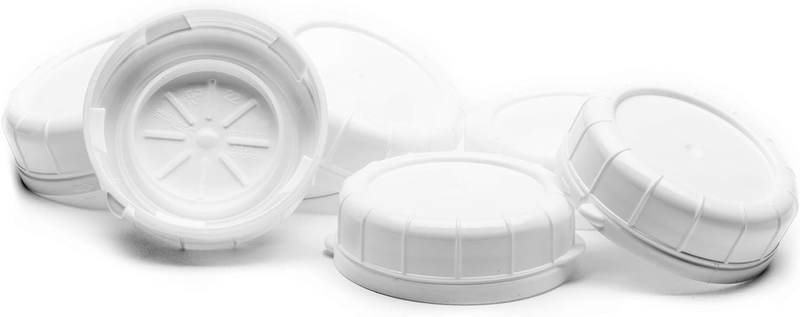 6 Glass Bottle Replacement Caps with Tampered Evident Seal, 48Mm Diameter Bottle
