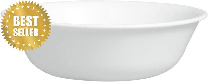 Vitrelle (Set of 4 Pieces) 18-Oz Soup/Cereal Bowls, Chip & Crack Resistant Glass