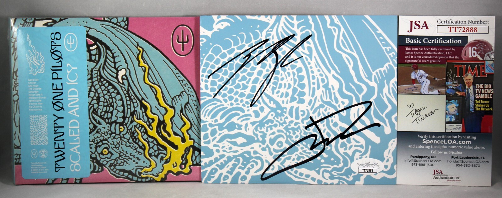 トゥエンティ・ワン・パイロッツ　直筆サイン入りCD　21 PILOTS TWENTY ONE PILOTS SIGNED SCALED & ICY CD ALBUM AUTOGRAPH