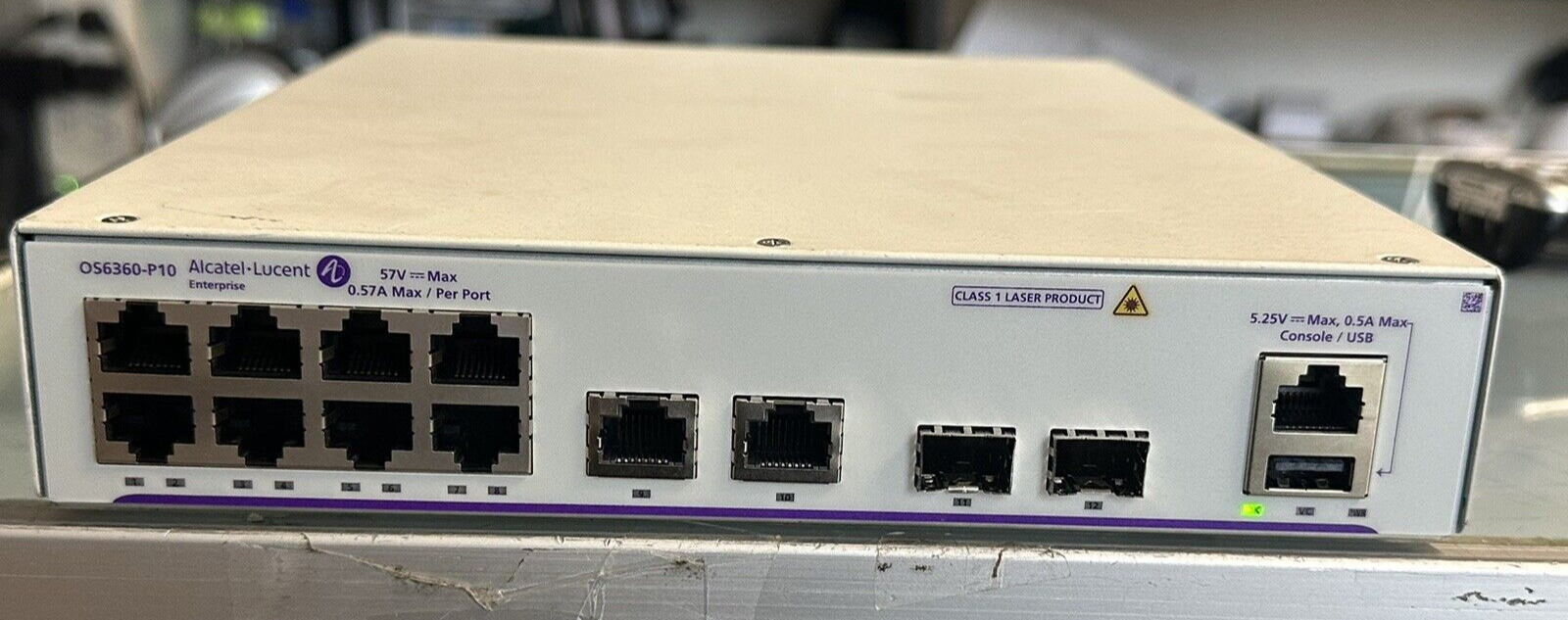 alcatel-lucent OS6360-P10-US network switch-30 day Money Back Free