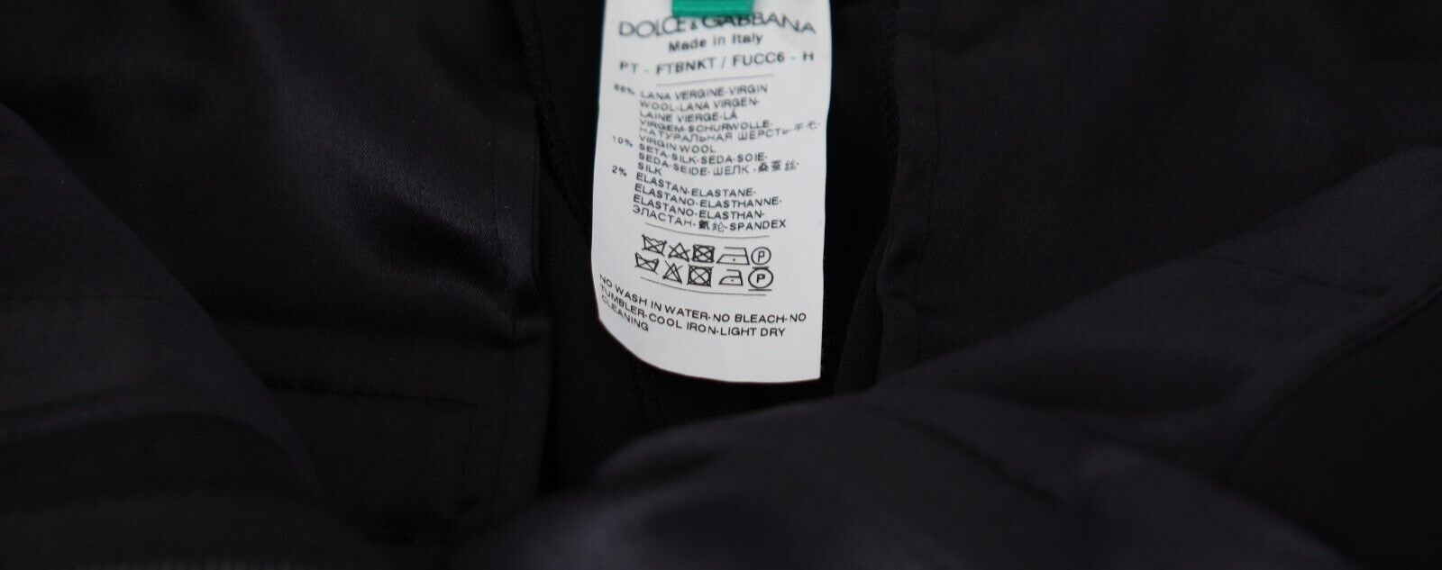 Pre-owned Dolce & Gabbana Pants Black High Waist Women Trouser It40/us6/s Rrp 1120usd