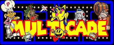 5 PACK NEW Arcade Classics Marquee Multicade Art Sticker  16'' × 4'' (5P1604)
