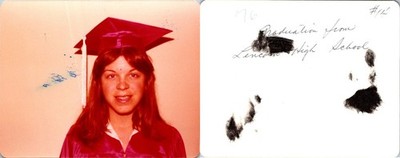 Teenage Girl In Cap And Gown High School Graduation Found Photo V1998