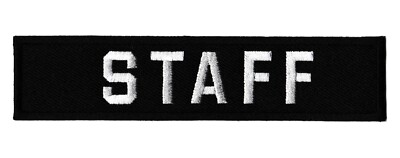 Staff Iron-On Embroidered Patch Badge