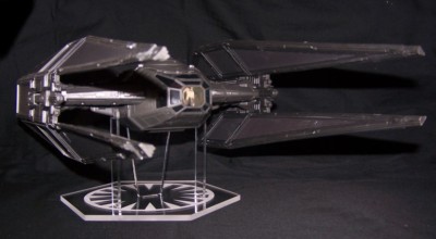 acrylic display stand for Kylo Rens Tie Silencer Star Wars Last Jedi Hasbro