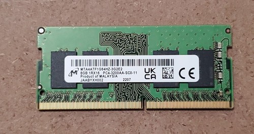 メモリー マイクロン 8GB 1Rx8 PC4-3200AA 8枚 ジャンク LOHACO - メモリ マイクロン 8GB DDR4 3200 MT/s（PC4-25600