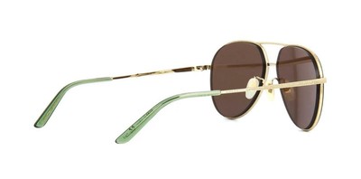 Pre-owned Gucci Gg0356s 002 Gold / Brown Sunglasses Gafas De Sol Sonnenbrille 59mm