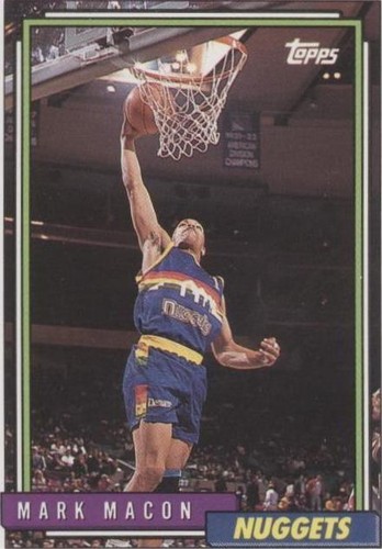 1992-93 Topps - Mark Macon #154