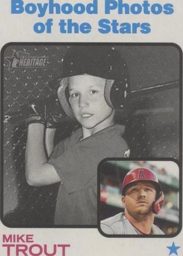 2022 Topps Heritage - Mike Trout #341