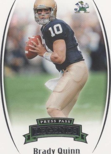2007 Press Pass Legends Brady Quinn #42