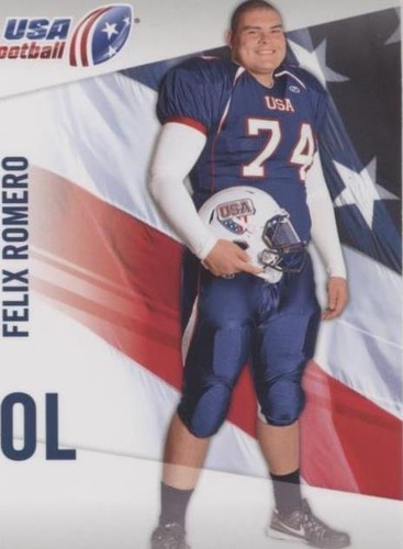 2012 Upper Deck USA Football Felix Romero #16
