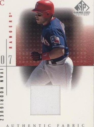 2001 SP Game Used Edition - Ivan Rodriguez #IR