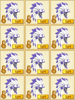 Animal Jam Classic AJC Rare RIM Headdress (Read Description)