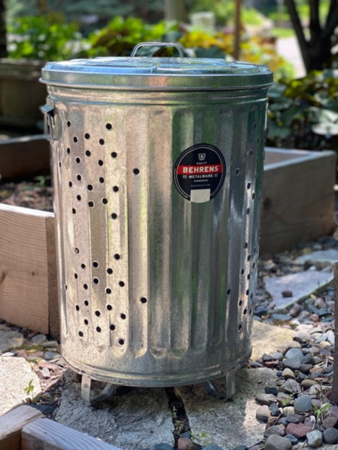 Burn Barrel Cage, Metal Durable Steel Rubbish Leaf Trash Burning 20 Gallon Home!