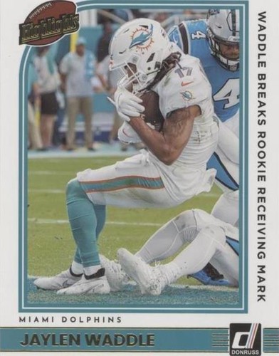 2022 Panini Donruss Jaylen Waddle #H-JW