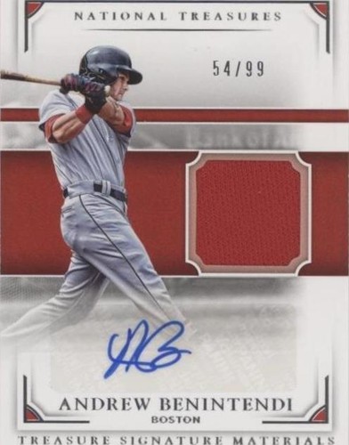 2017 Panini National Treasures - Andrew Benintendi #TSM-AB