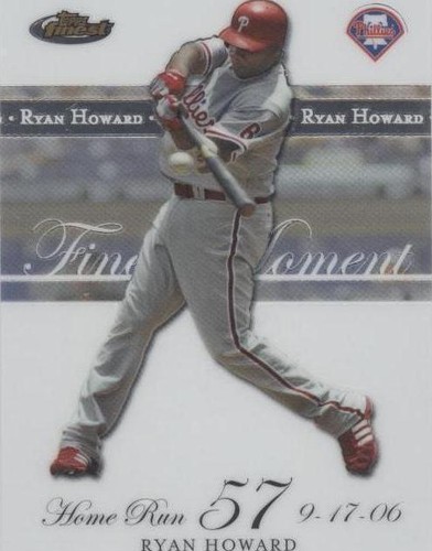 2007 Topps Finest - Ryan Howard #RH-HR 57