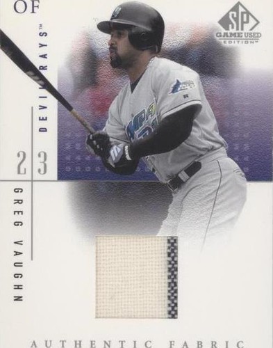 2001 SP Game Used Edition - Greg Vaughn #GV