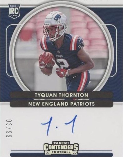 2022 Panini Contenders Tyquan Thornton #RRA-TTH