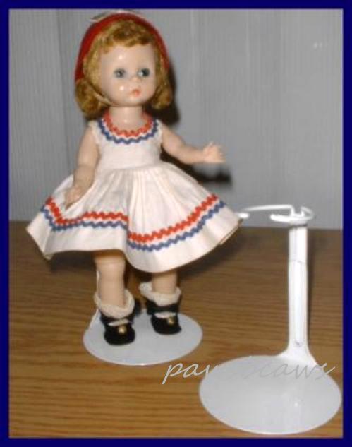 KAISER White Doll Stand for 8" Madame Alexander GINNY Riley U.S. Ships Free