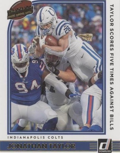 2022 Panini Donruss Jonathan Taylor #H-JT