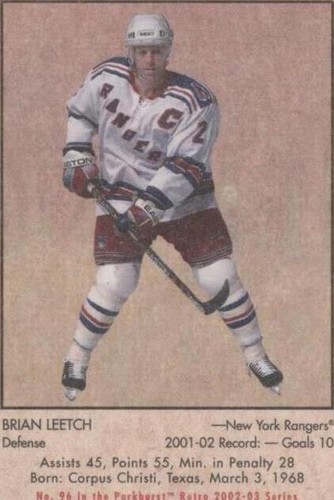 2002-03 In the Game Parkhurst Retro - Brian Leetch #96