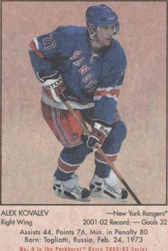 2002-03 In the Game Parkhurst Retro - Alex Kovalev #4