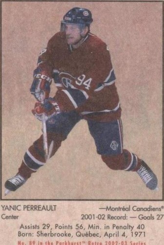 2002-03 In the Game Parkhurst Retro - Yanic Perreault #89