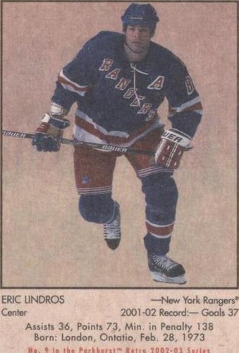 2002-03 In the Game Parkhurst Retro - Eric Lindros #9
