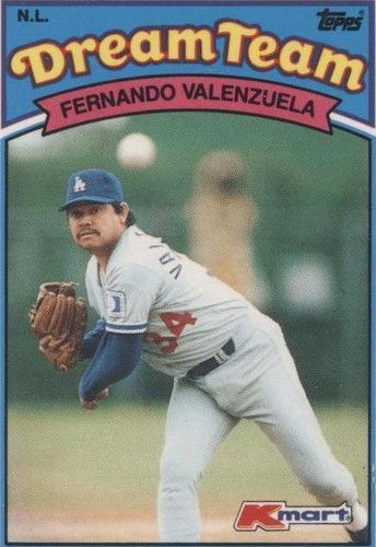 1989 Topps Kmart Dream Team - Fernando Valenzuela #32