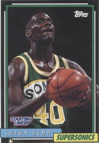 1992-93 Topps Kenner Starting Lineup - Shawn Kemp #55SL