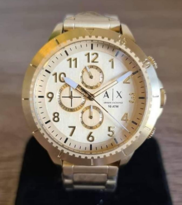 Armani Exchange Men s Multifunction Gold Tone Stainless Steel Watch AX1752
