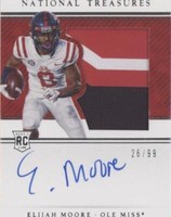 2021 Panini National Treasures Collegiate Elijah Moore #101