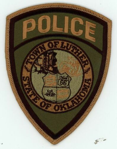 OKLAHOMA OK LUTHER POLICE SUBDUED NICE PATCH SHERIFF  