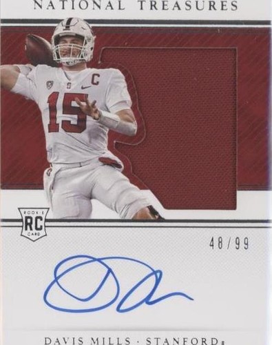 2021 Panini National Treasures Collegiate Davis Mills #137