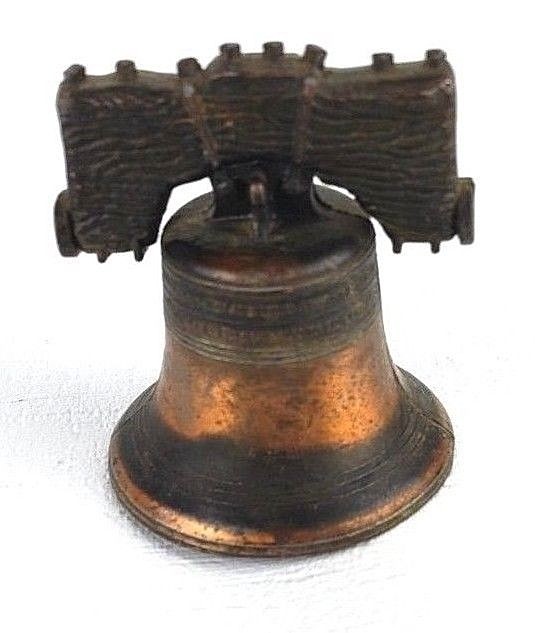 Miniature Copper Liberty Bell Collectible 2.50 Inches