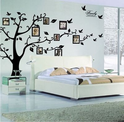 Wandtattoo XXL Stammbaum Familie Bilderrahmen 250 x 200cm Familienstammbaum