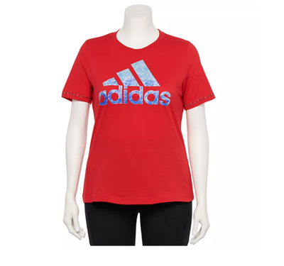 Adidas women's badge of sport logo tee 2025